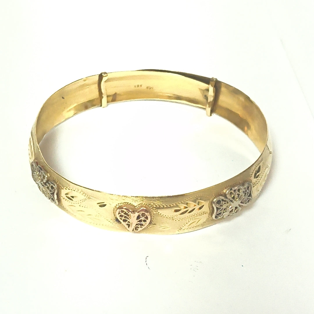 PULSERA RIGIDA ORO 14 K 12,00 GRMS (SEMINUEVO)