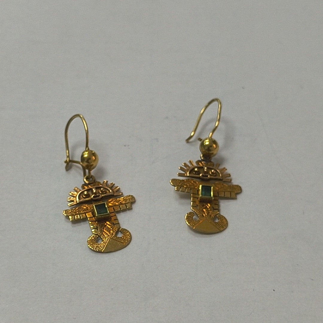 ARETES PAR ORO 18 K 3.5 GRMS (SEMINUEVO)