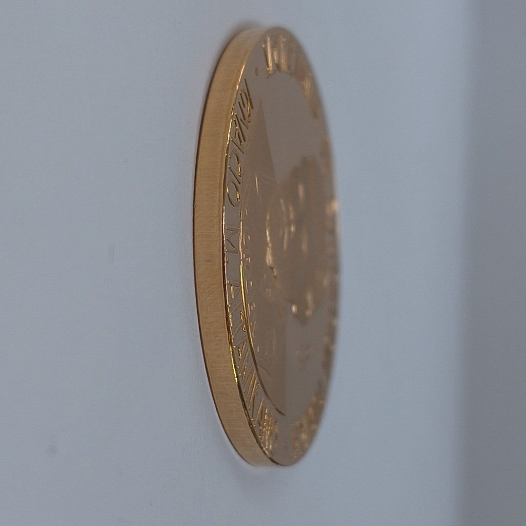 MEDALLA CONMEMORATIVA ORO 21 K 42,00 GRMS (SEMINUEVO)