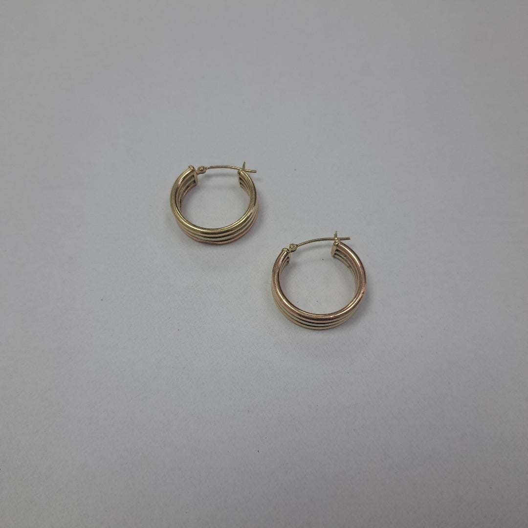 ARRACADAS PAR ORO 14 K 2.6 GRMS (SEMINUEVO)