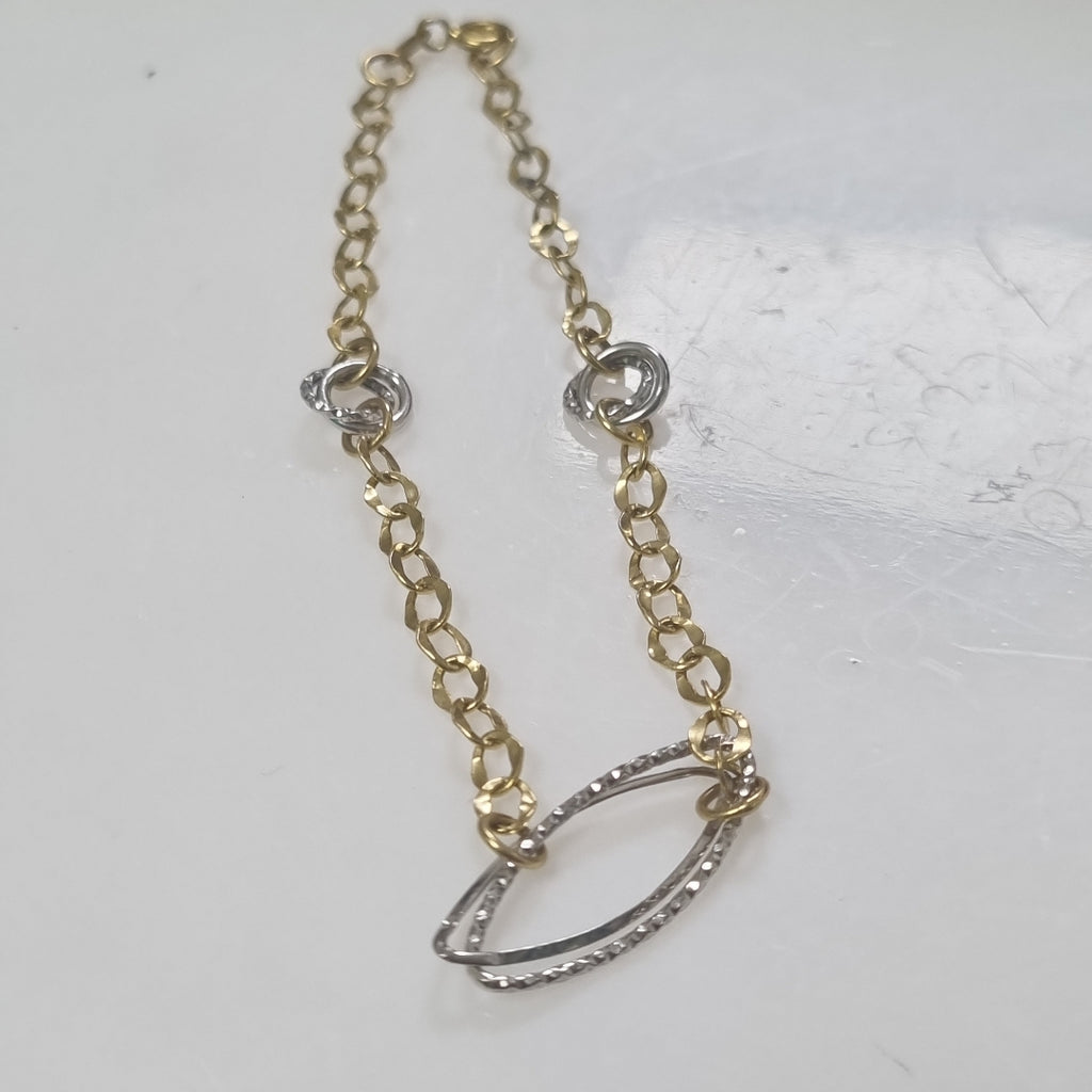 PULSERA ORO, ORO COMBINADO 14 K 1.5 GRMS (SEMINUEVO)