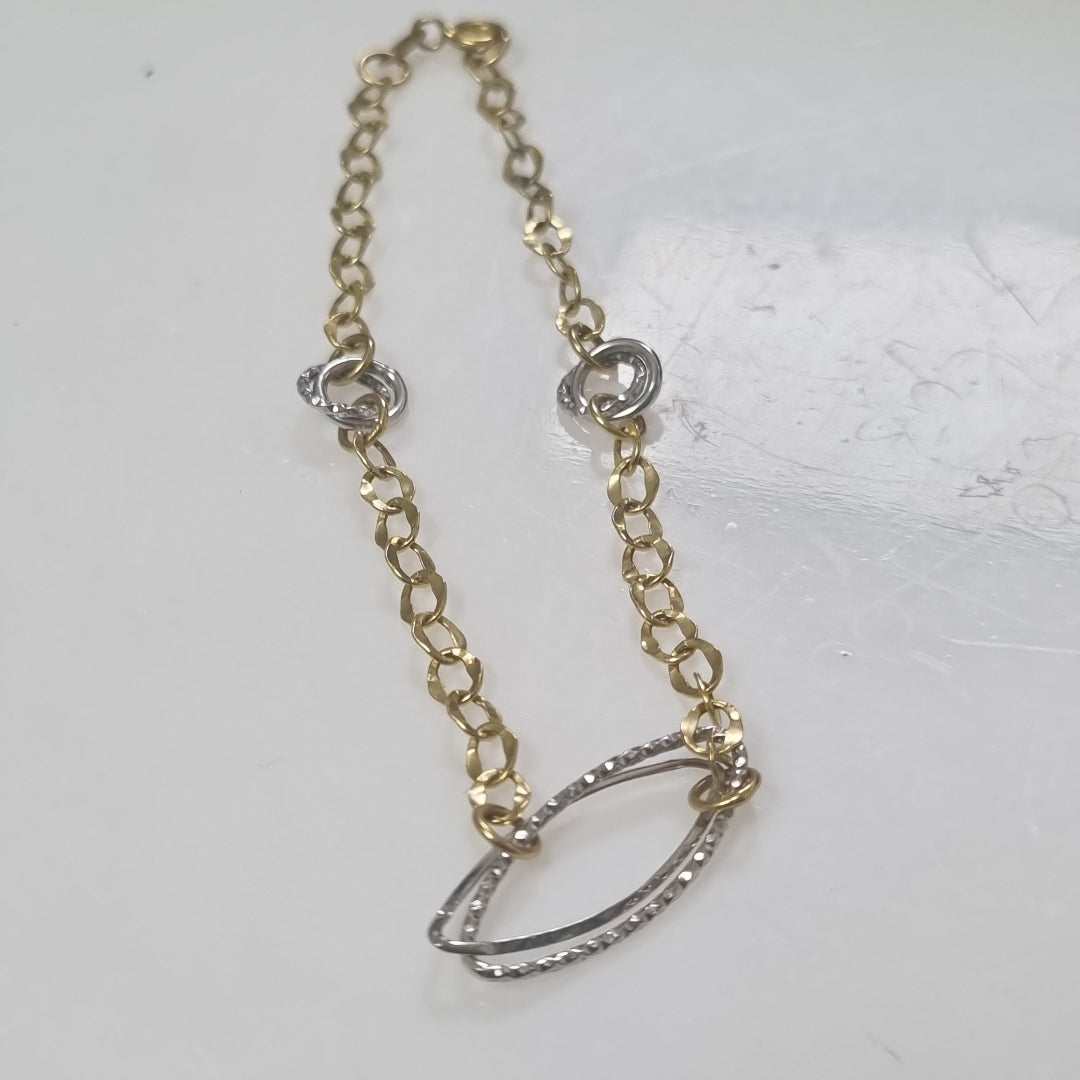 PULSERA ORO, ORO COMBINADO 14 K 1.5 GRMS (SEMINUEVO)