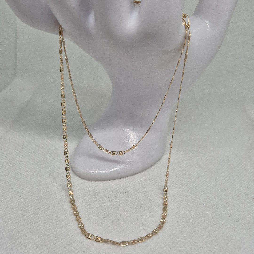 CADENA TEJIDO MARINERO 3.41GR 55 CM (NUEVO)