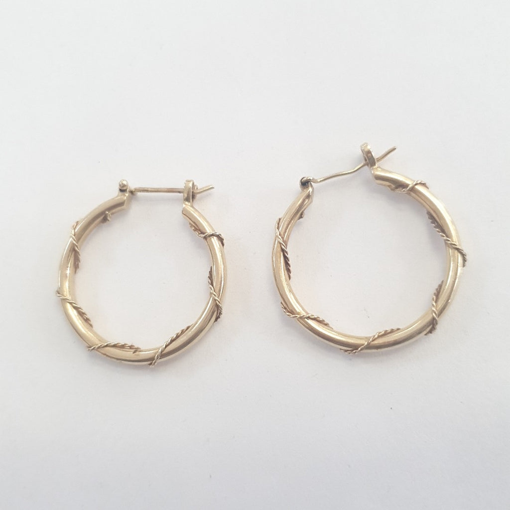 ARRACADAS PAR ORO 14 K 3,80 GRMS (SEMINUEVO)