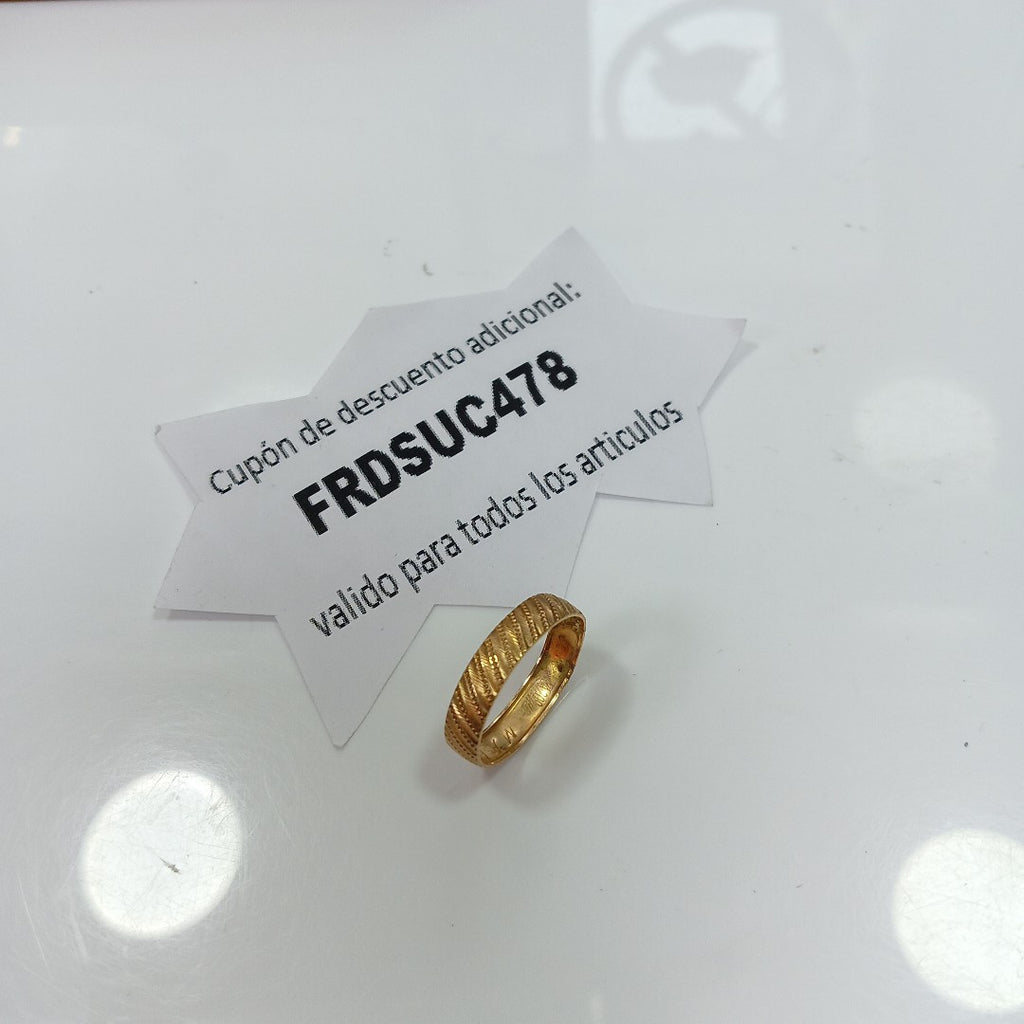 ARGOLLA ORO 10 K 1.4 GRMS (SEMINUEVO)