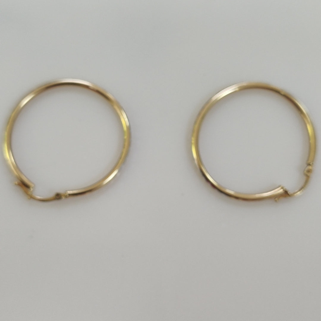 ARRACADAS PAR ORO 14 K 2.5 GRMS (SEMINUEVO)