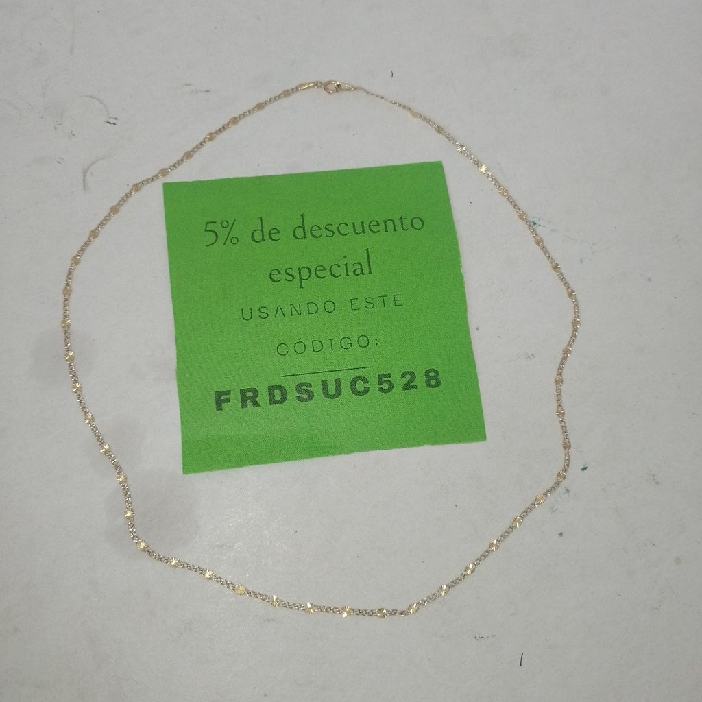 CADENA ORO 14 K 1.6 GRMS (SEMINUEVO)