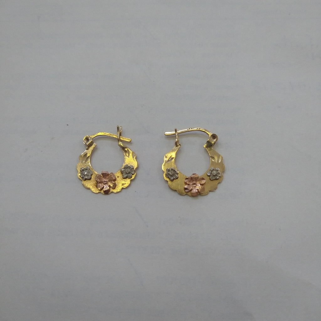 ARRACADAS PAR ORO 14 K 2.2 GRMS (SEMINUEVO)