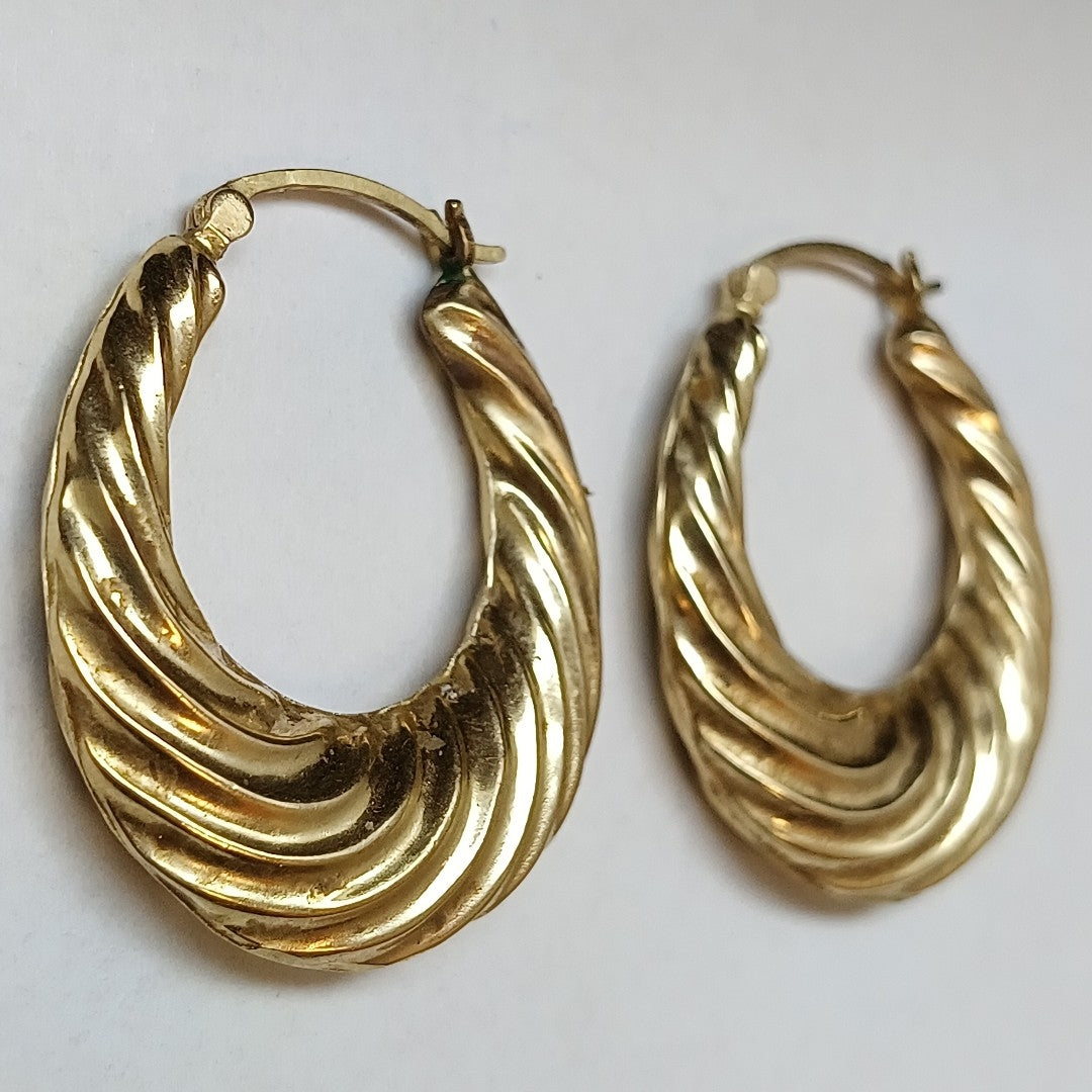 ARRACADAS PAR ORO 14 K 3.6 GRMS (SEMINUEVO)