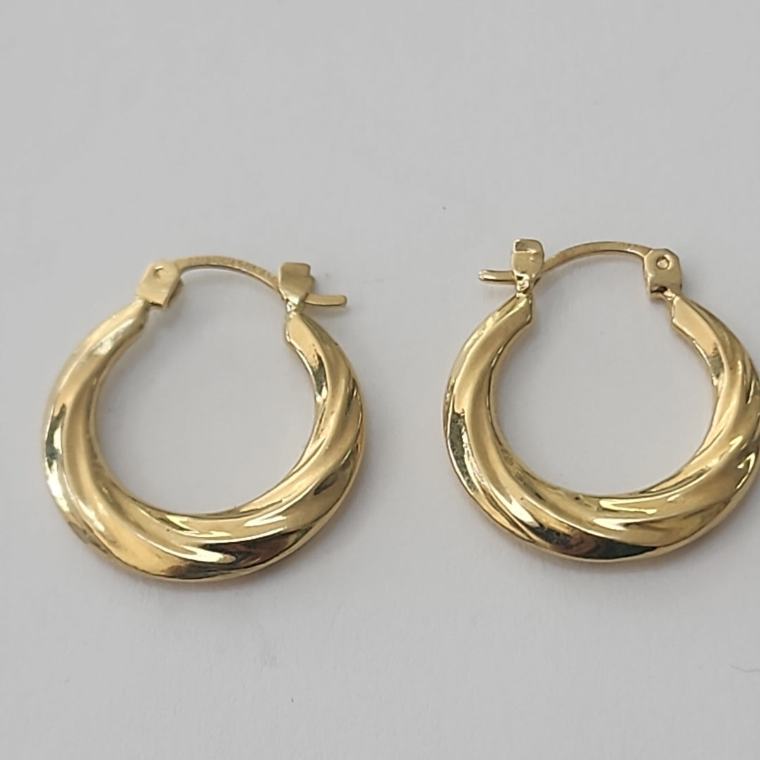 ARRACADAS PAR ORO 14 K 2 GRMS (SEMINUEVO)
