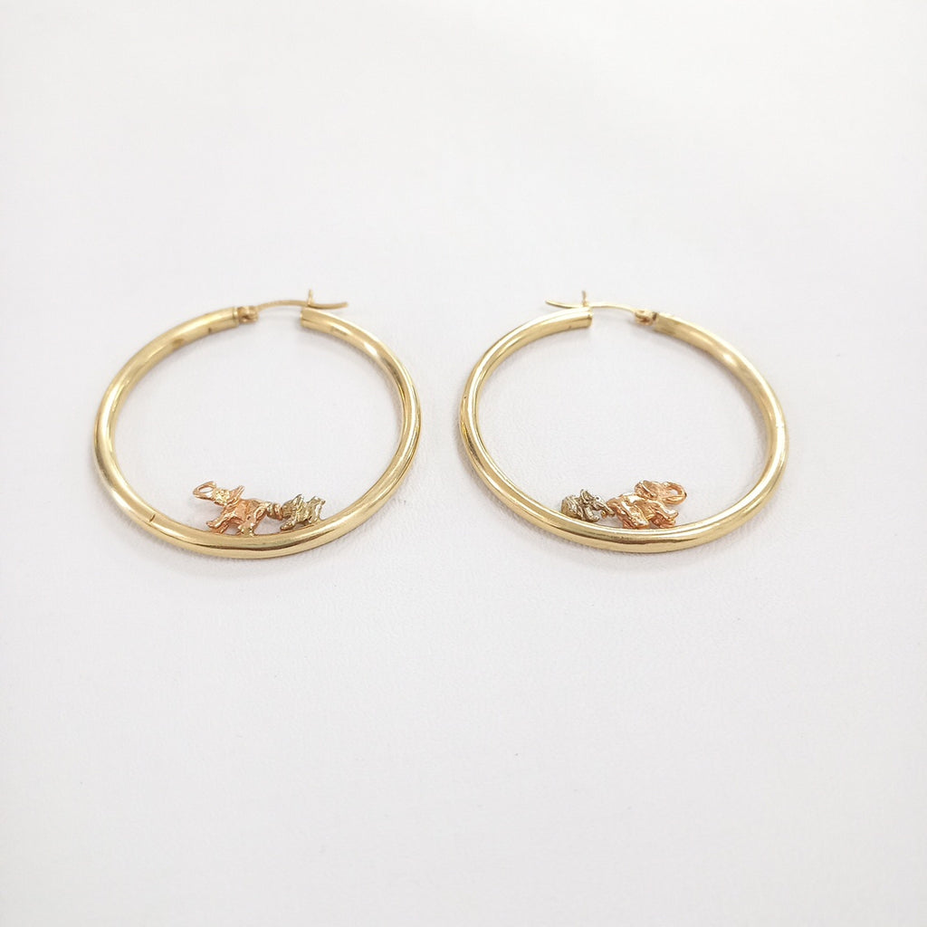 ARRACADAS PAR ORO 14 K 7.3 GRMS (SEMINUEVO)