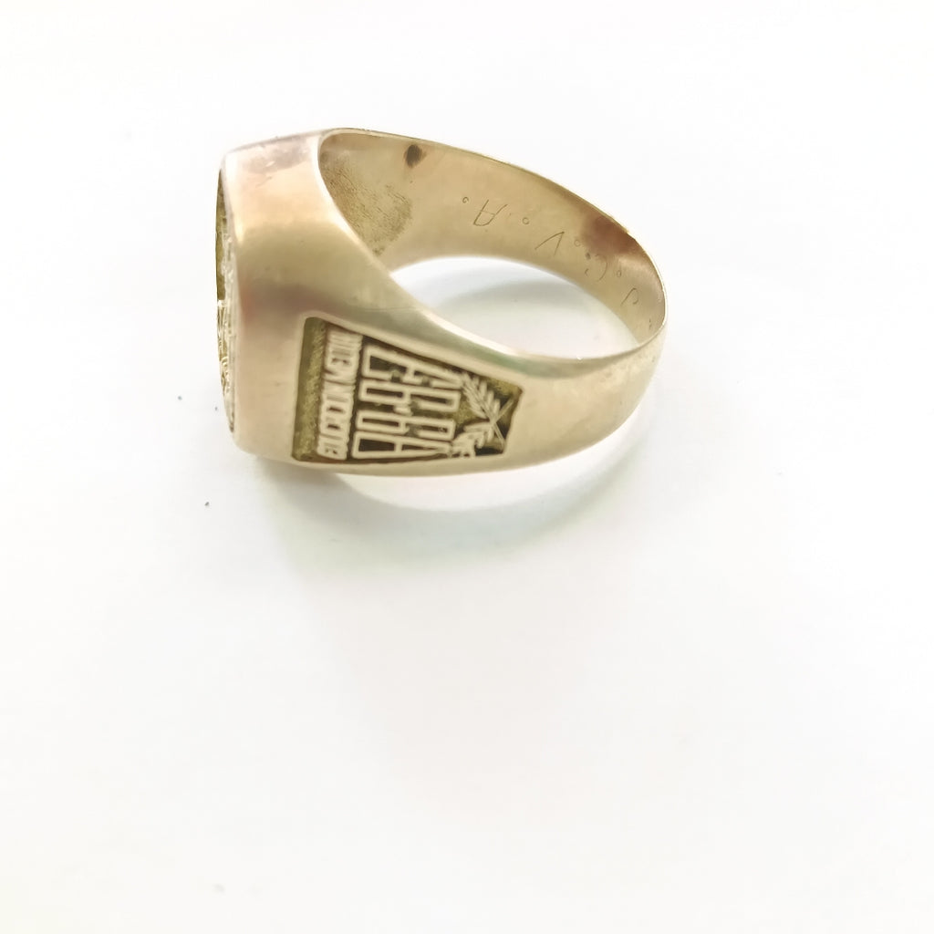ANILLO DE GRADUACIÓN ORO 10 K 8 GRMS (SEMINUEVO)