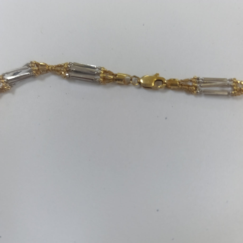 CADENA ORO COMBINADO 14 K 13.9 GRMS (SEMINUEVO)