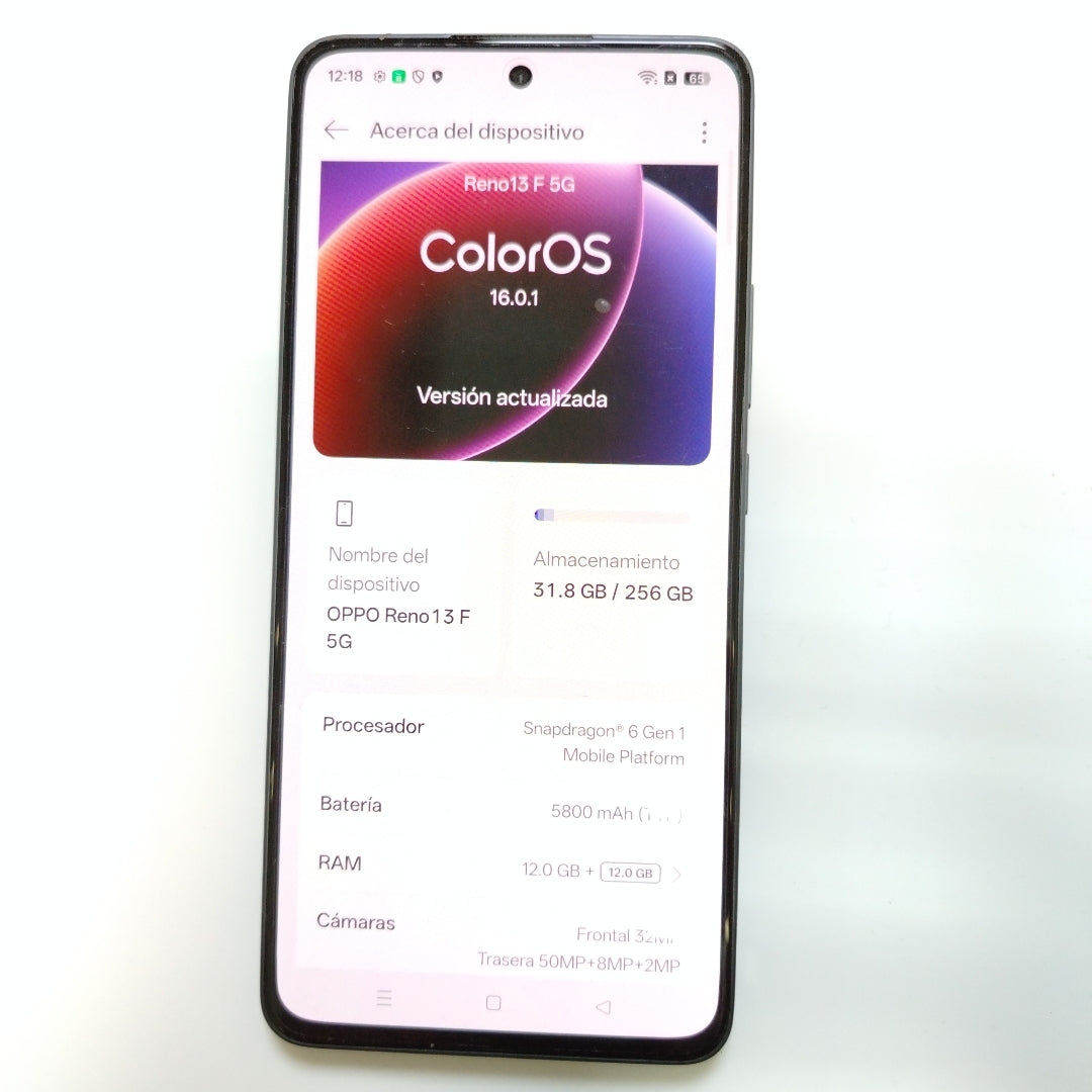 CELULAR OPPO  RENO 13F 5G CPH2699 (2025) 256 GB 12 GB RAM (SEMINUEVO)