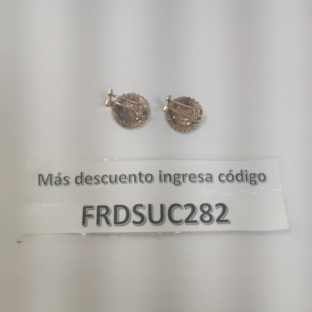 K1 5.6 GRMS 10 K IDENTIFICACIÓN ARETES PAR MATERIALES ORO CANTIDAD DE (SEMINUEVO)