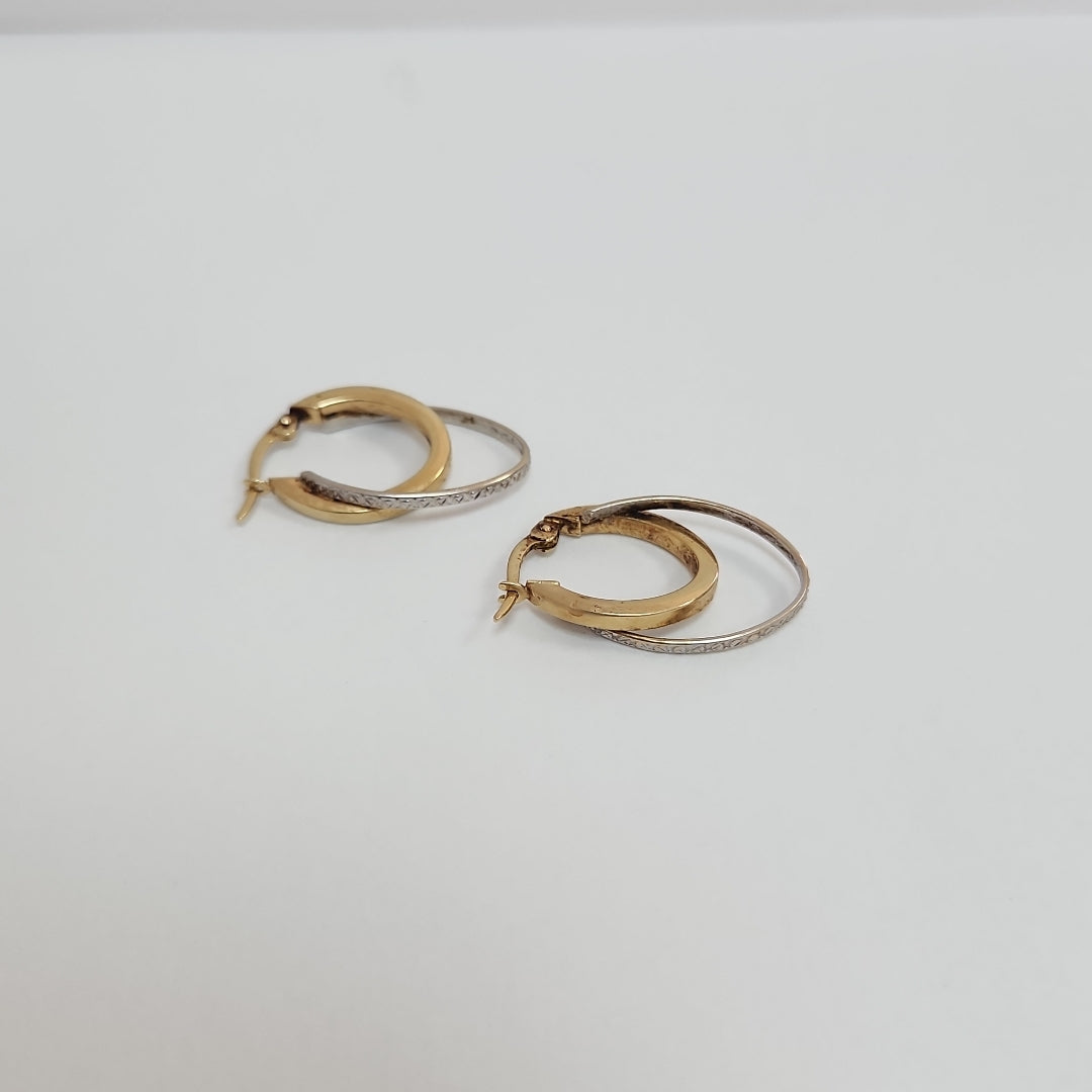ARRACADAS PAR ORO 14 K 2.7 GRMS (SEMINUEVO)