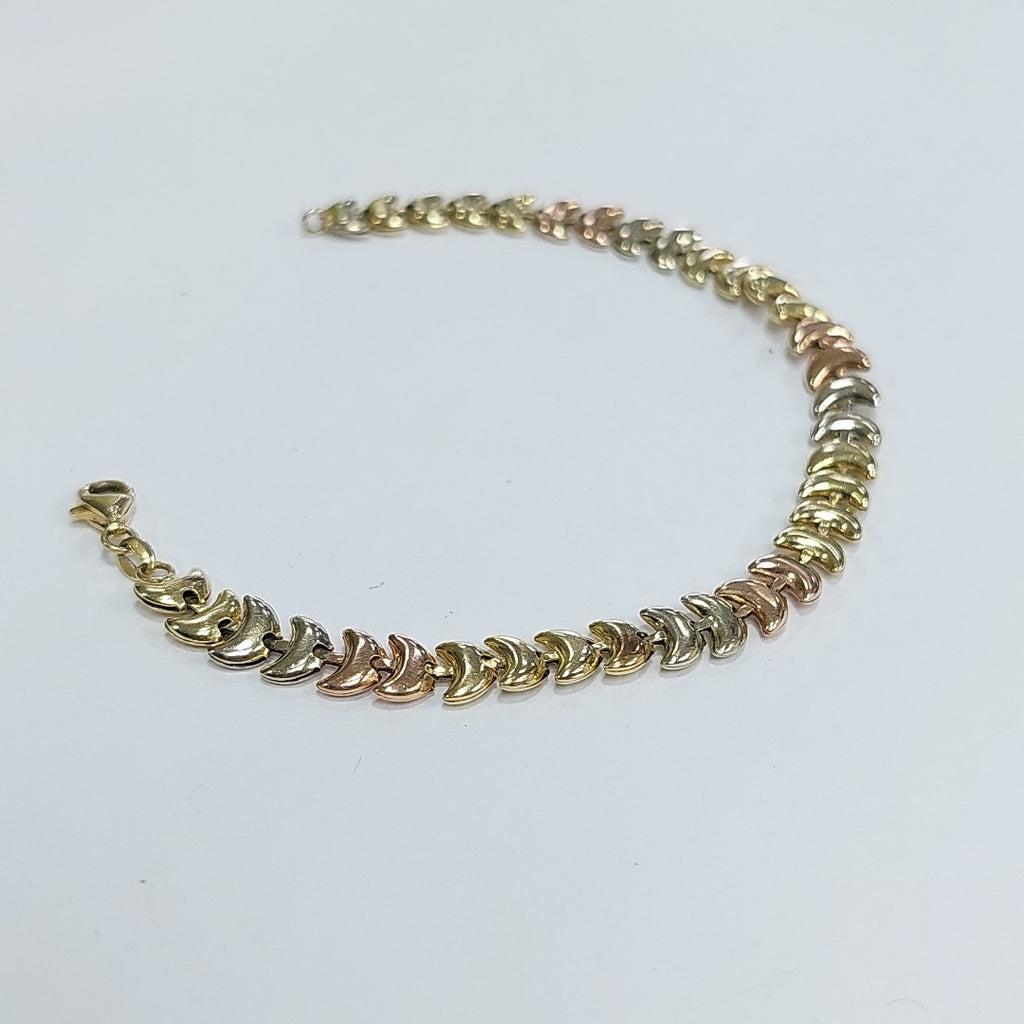 PULSERA ORO COMBINADO 14 K 6,50 GRMS (SEMINUEVO)