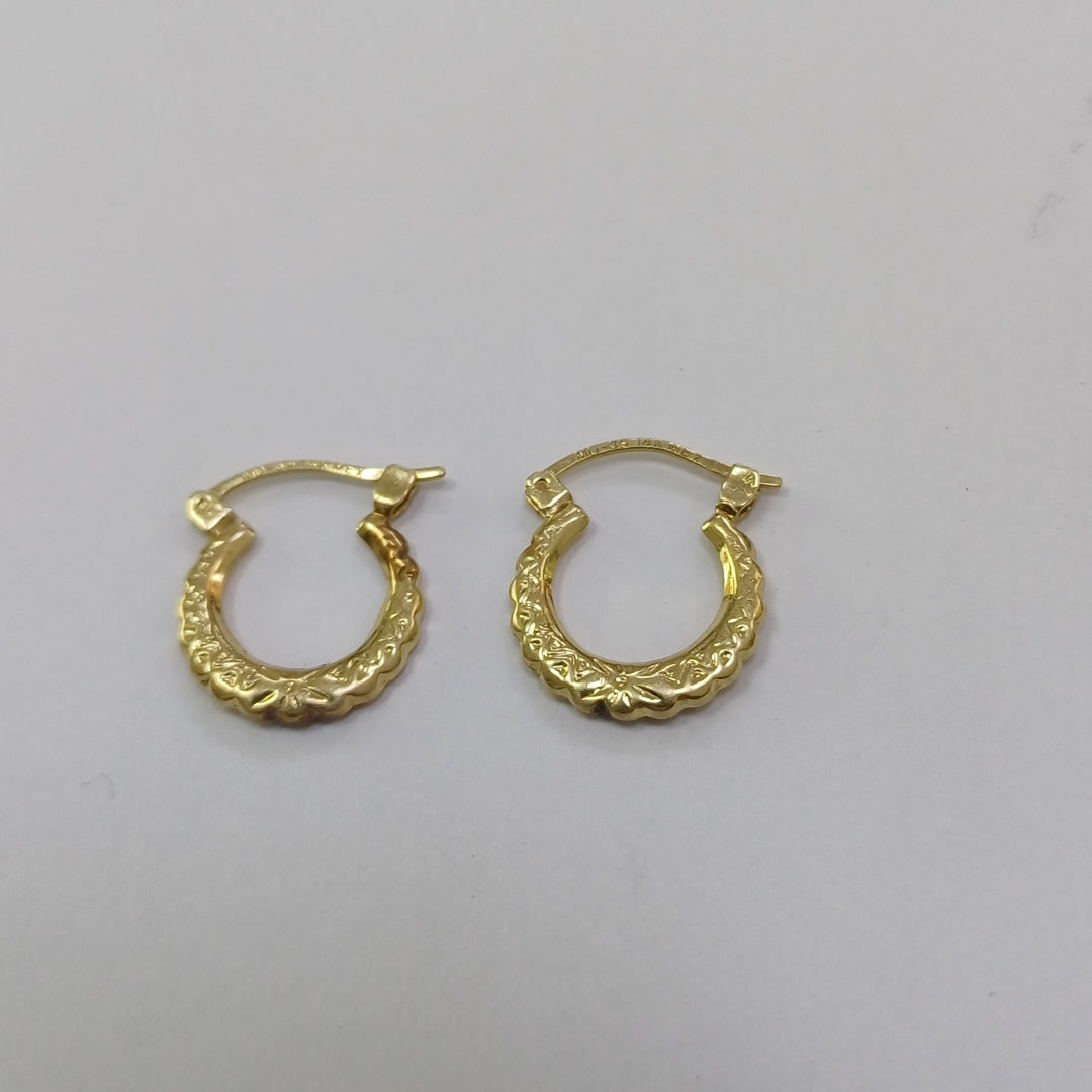 ARETES PAR ORO 14 K 1.1 GRMS (SEMINUEVO)