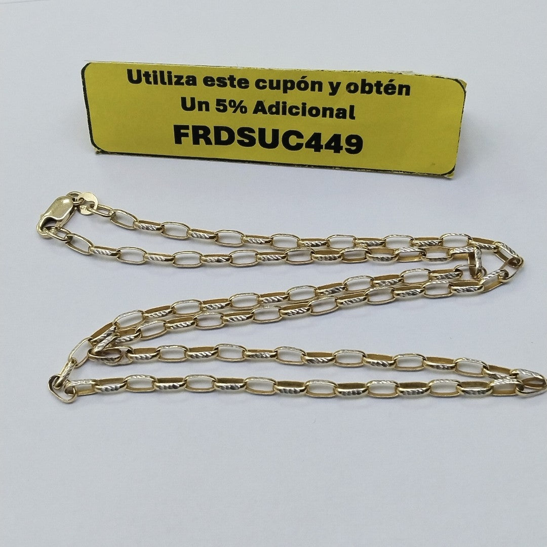 CADENA ORO, RODIADO 14 K 7.5 GRMS (SEMINUEVO)
