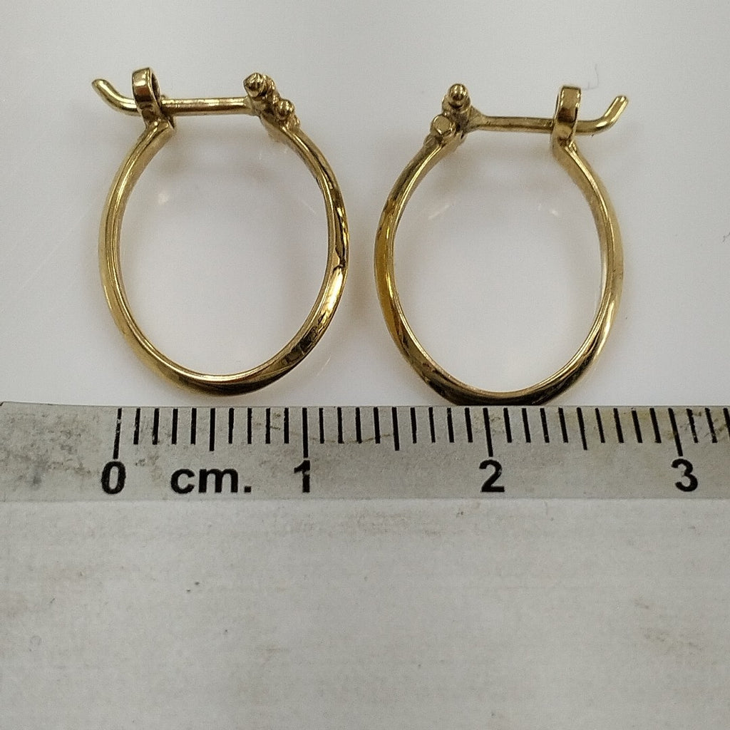 ARRACADAS PAR ORO 14 K 2.4 GRMS (SEMINUEVO)