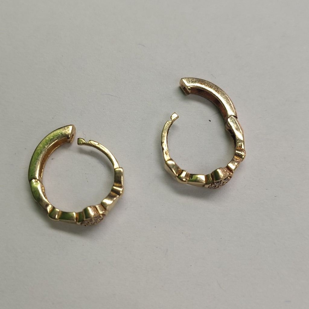 ARRACADAS PAR ORO 14 K 1.9 GRMS (SEMINUEVO)