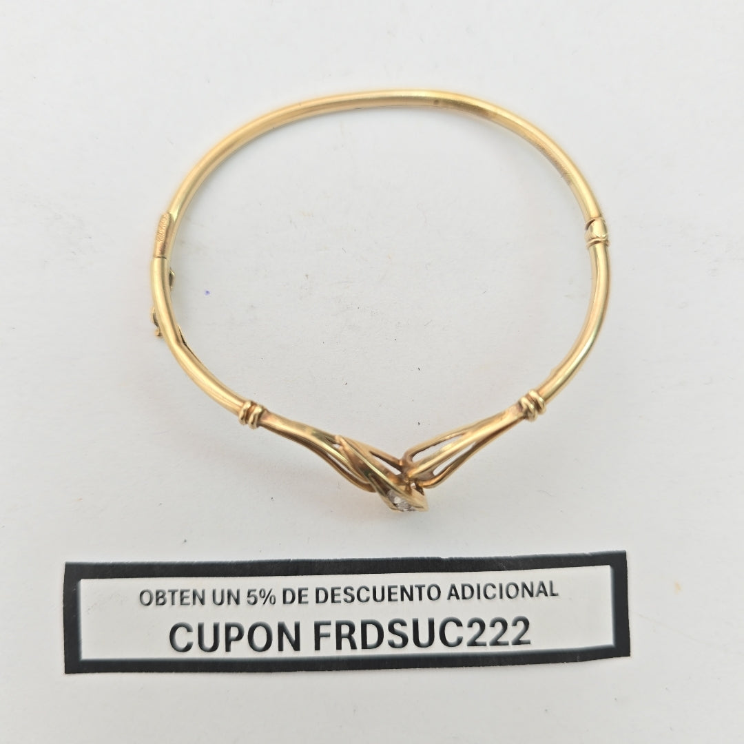 PULSERA RIGIDA ORO 14 K 6.8 GRMS (SEMINUEVO)