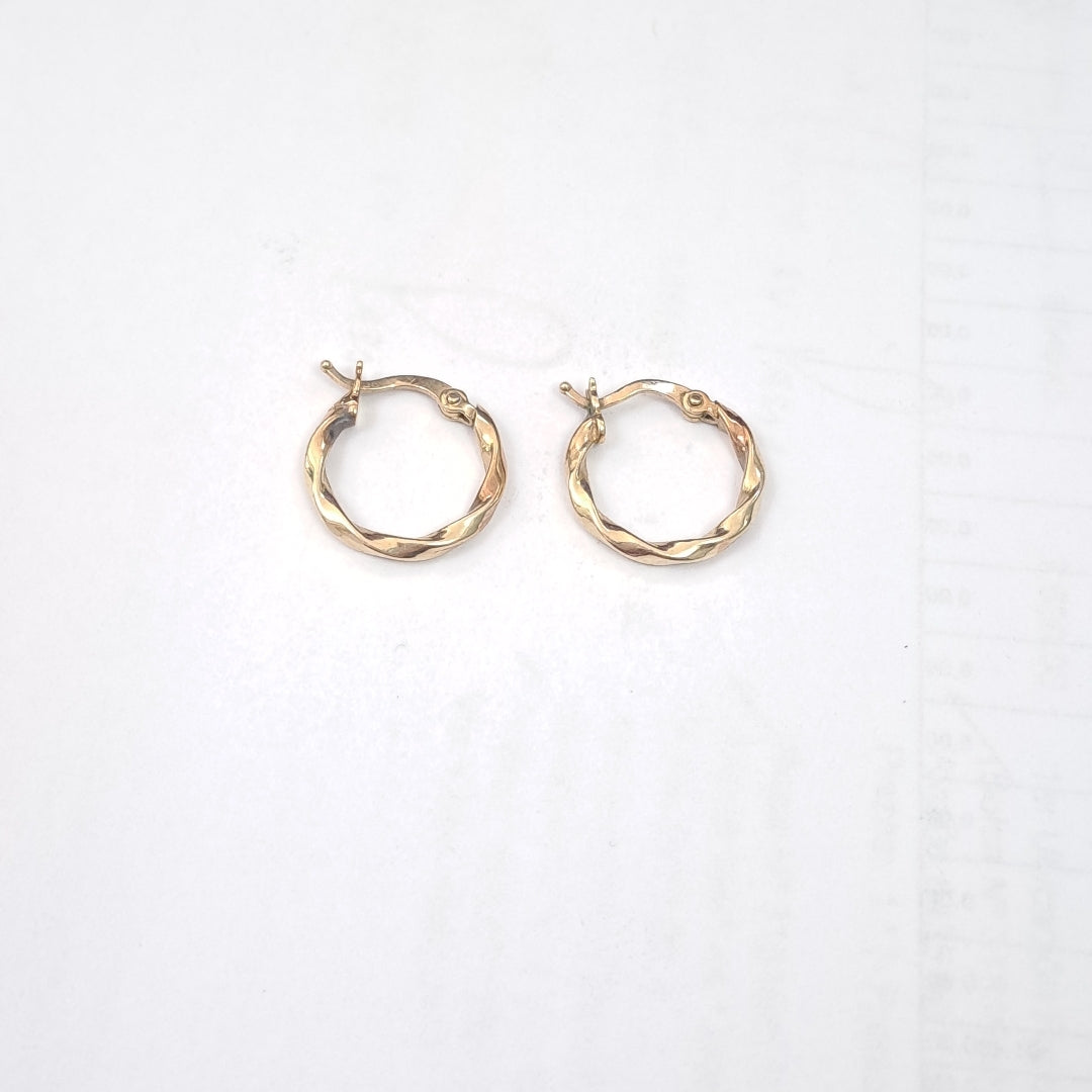 ARRACADAS PAR ORO 14 K 1,20 GRMS (SEMINUEVO)