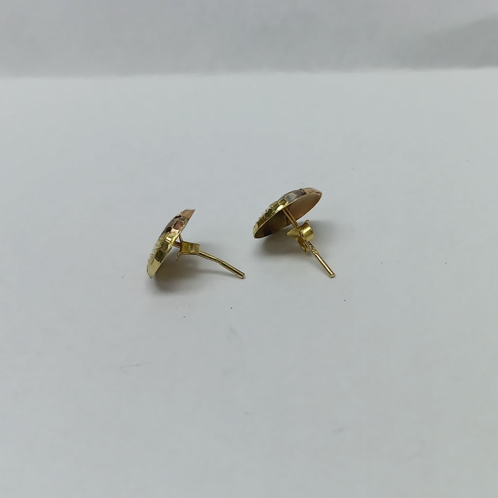 BROQUELES PAR ORO, ORO COMBINADO 14 K 1.6 GRMS (SEMINUEVO)
