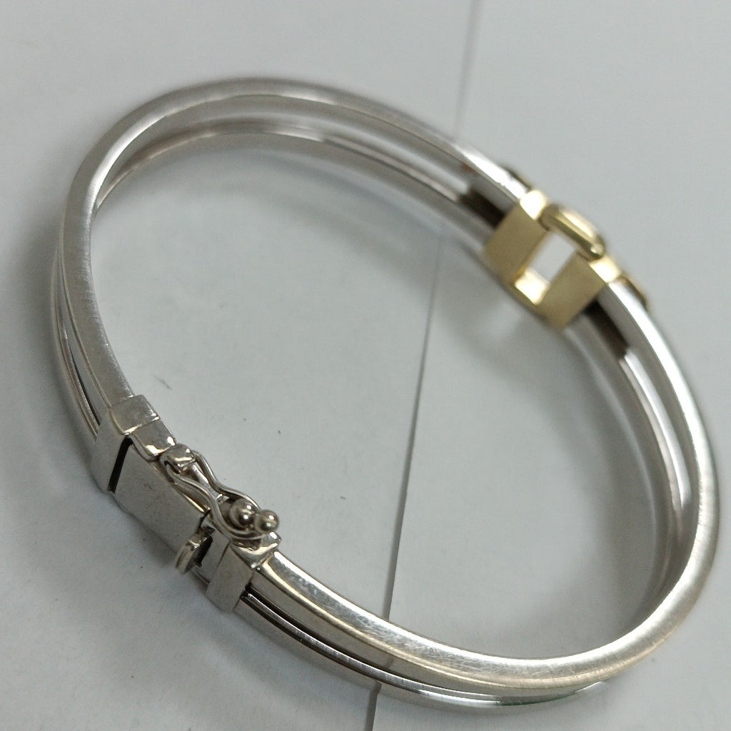 BRAZALETE ORO, ORO BLANCO 14 K 19.6 GRMS (SEMINUEVO)