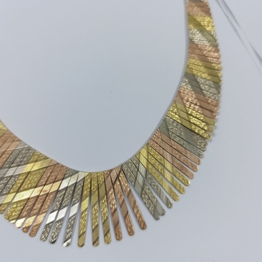 GARGANTILLA ORO COMBINADO 14 K 54.1 GRMS (SEMINUEVO)