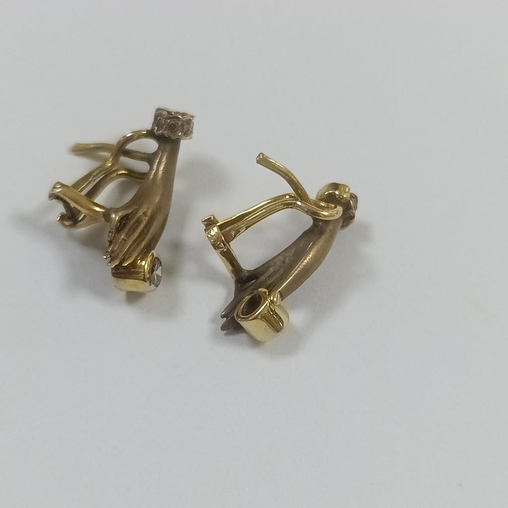 ARETES PAR ORO 14 K 6.2 GRMS (SEMINUEVO)