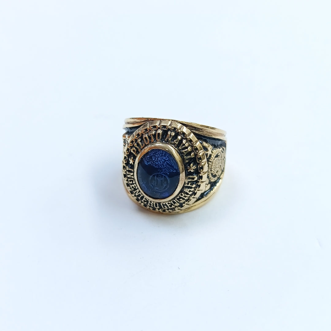 ANILLO DE GRADUACIÓN ORO 14 K 19 GRMS (SEMINUEVO)