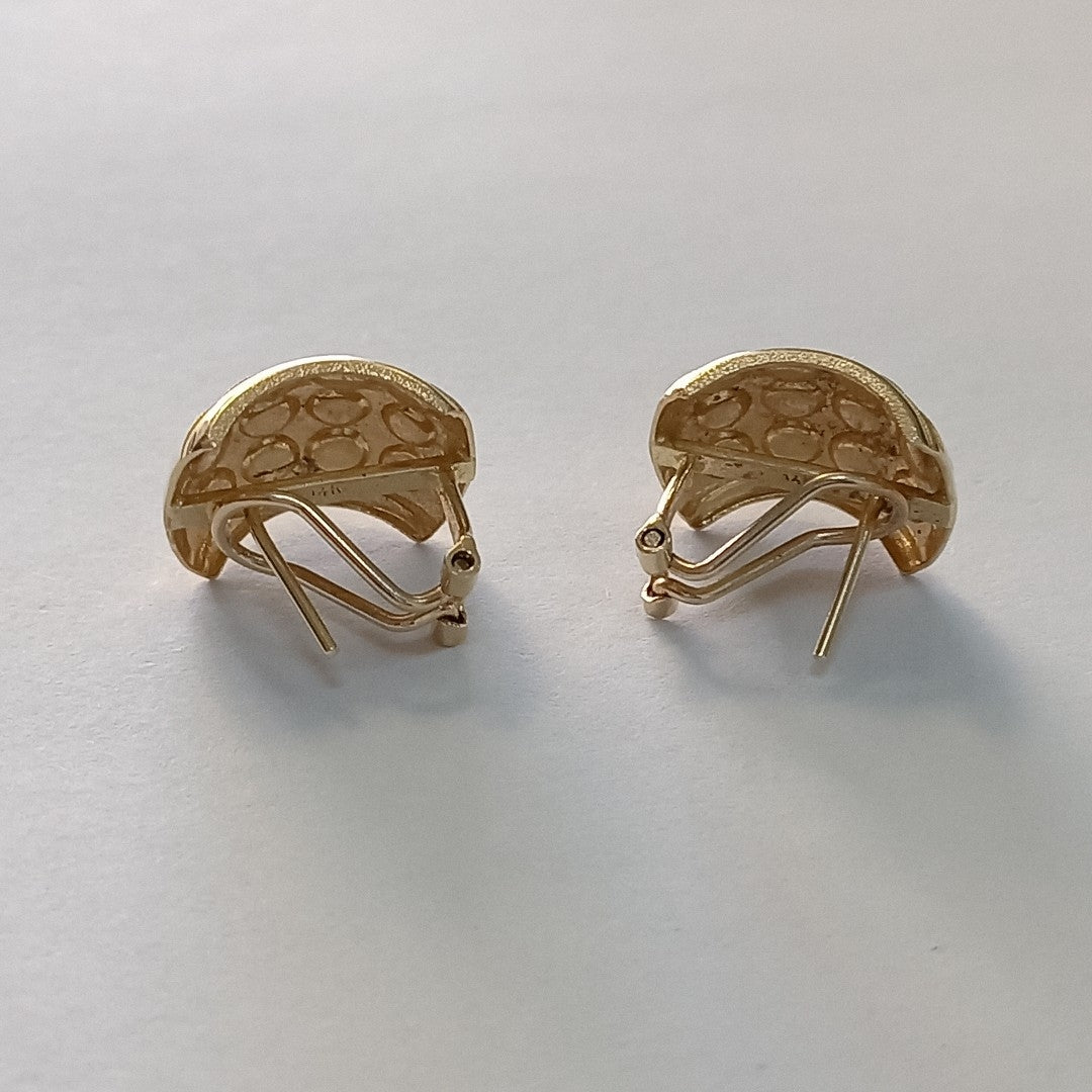 ARETES PAR ORO 14 K 5.4 GRMS (SEMINUEVO)