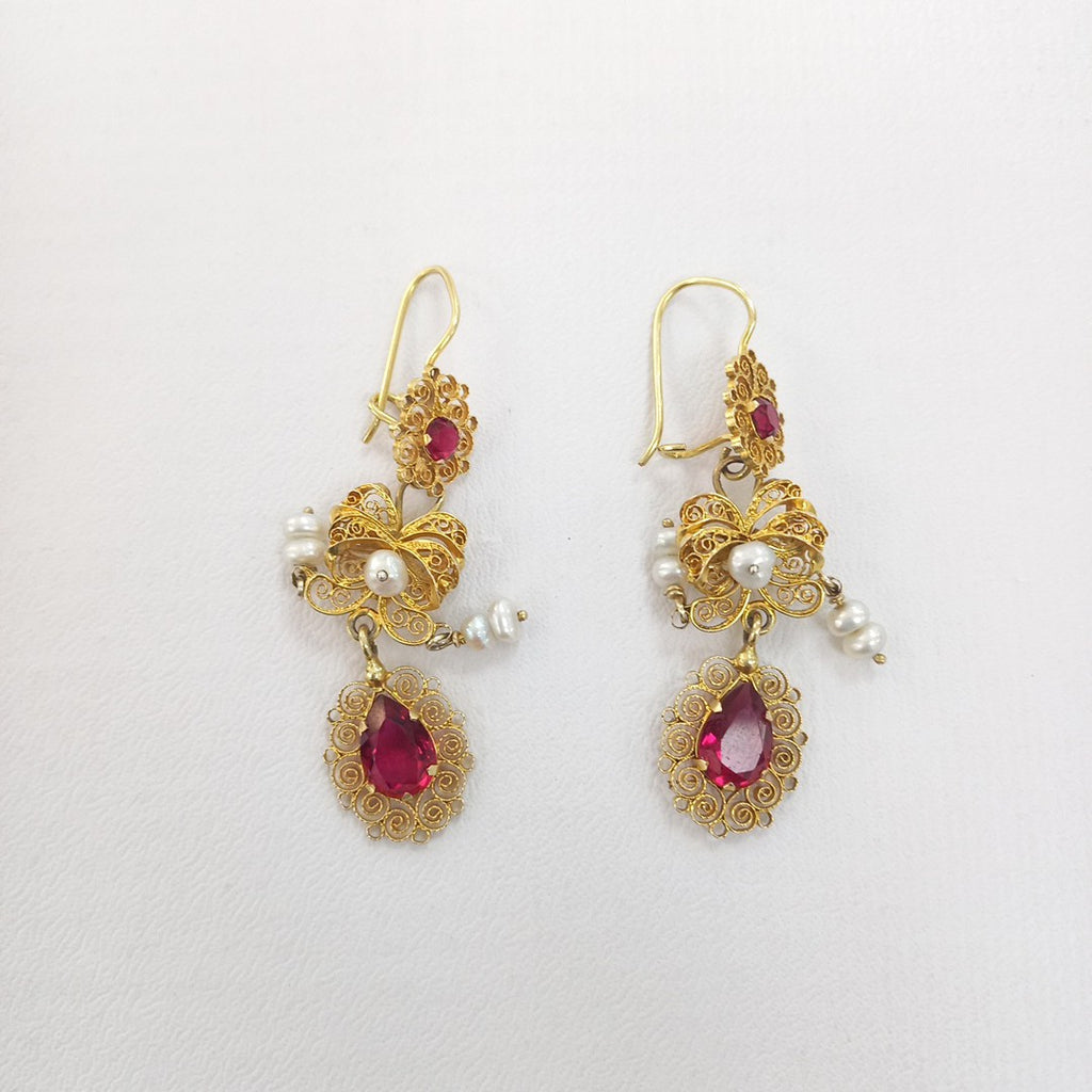 ARETES PAR ORO 10 K 7.6 GRMS (SEMINUEVO)
