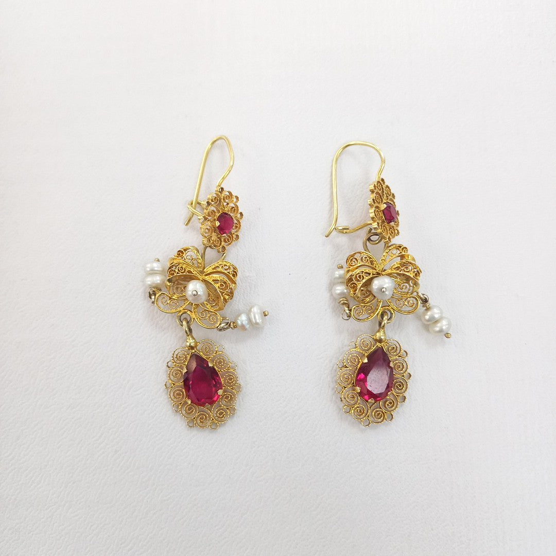 ARETES PAR ORO 10 K 7.6 GRMS (SEMINUEVO)