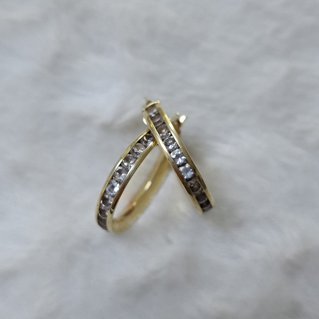 ARRACADAS PAR ORO 14 K 4,60 GRMS (SEMINUEVO)