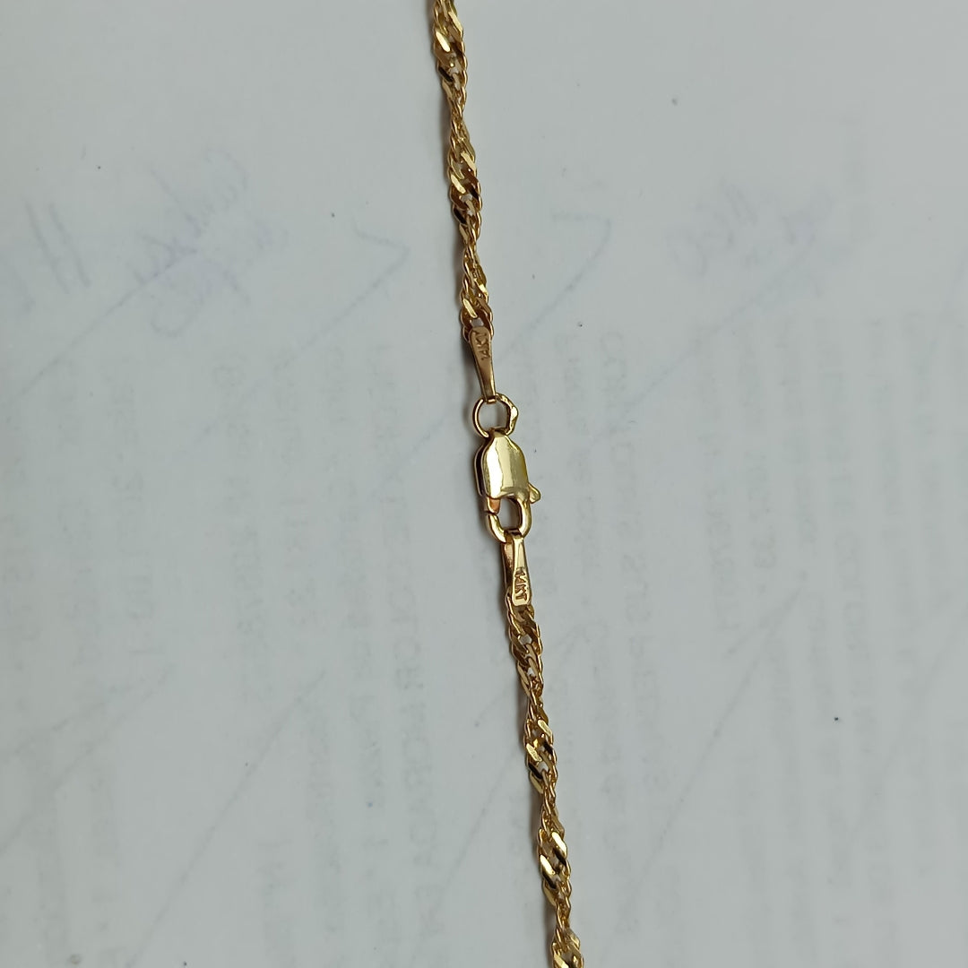 CADENA ORO 14 K 5.7 GRMS (SEMINUEVO)