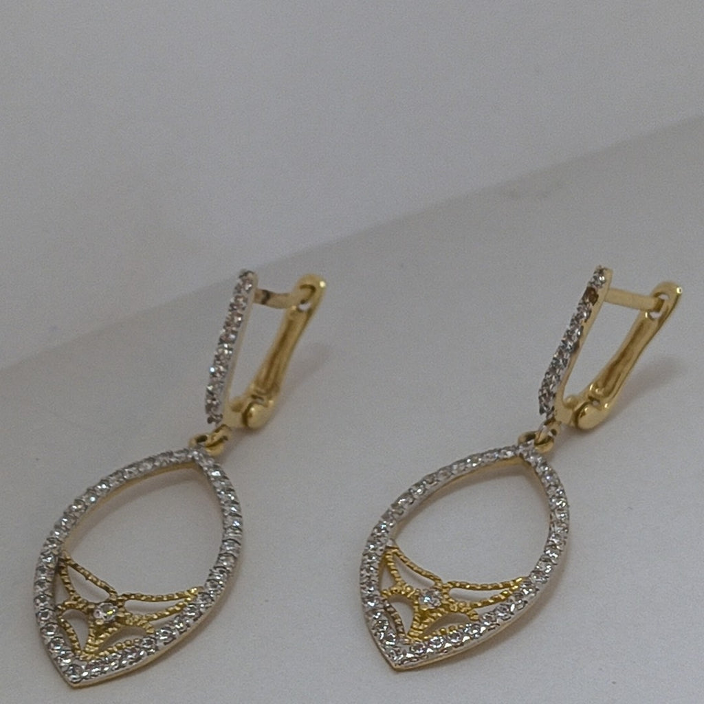 ARETES PAR ORO 14 K 3.2 GRMS (SEMINUEVO)
