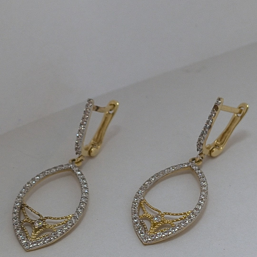 ARETES PAR ORO 14 K 3.2 GRMS (SEMINUEVO)