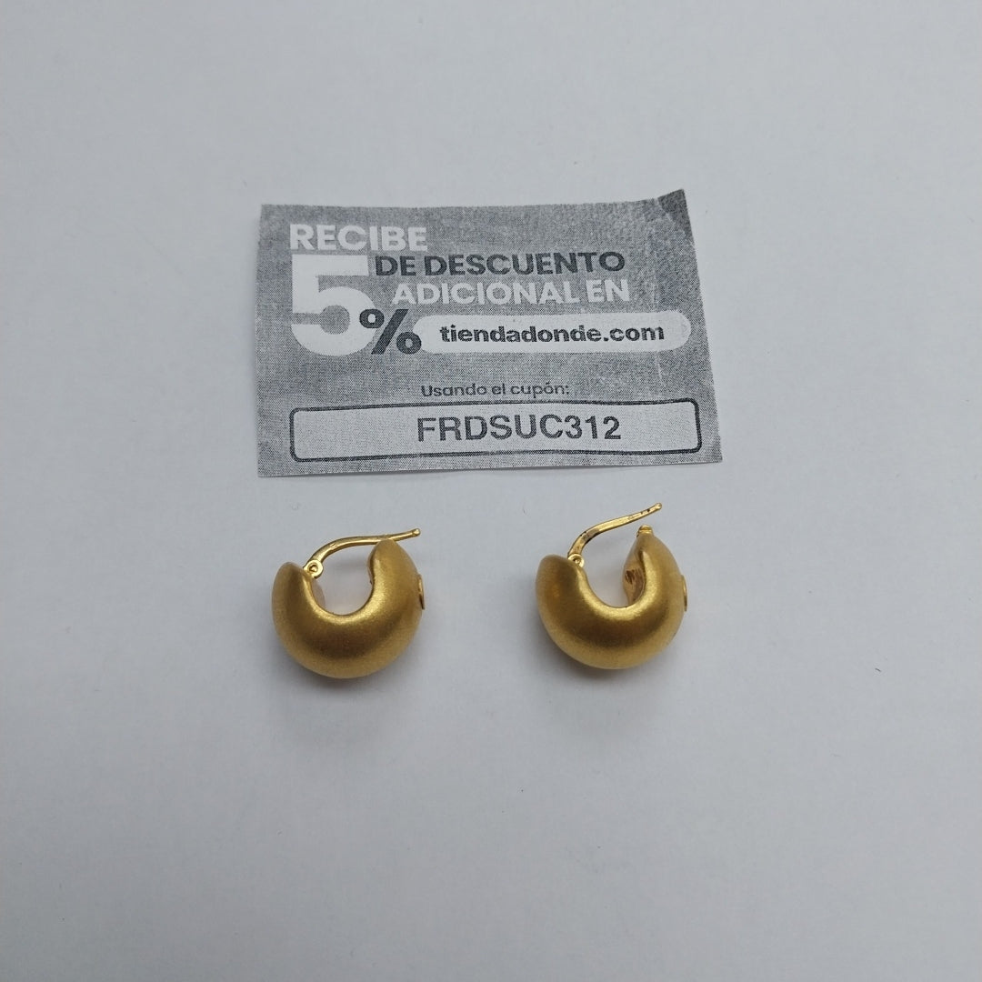ARRACADAS PAR ORO 14 K 3.8 GRMS (SEMINUEVO)