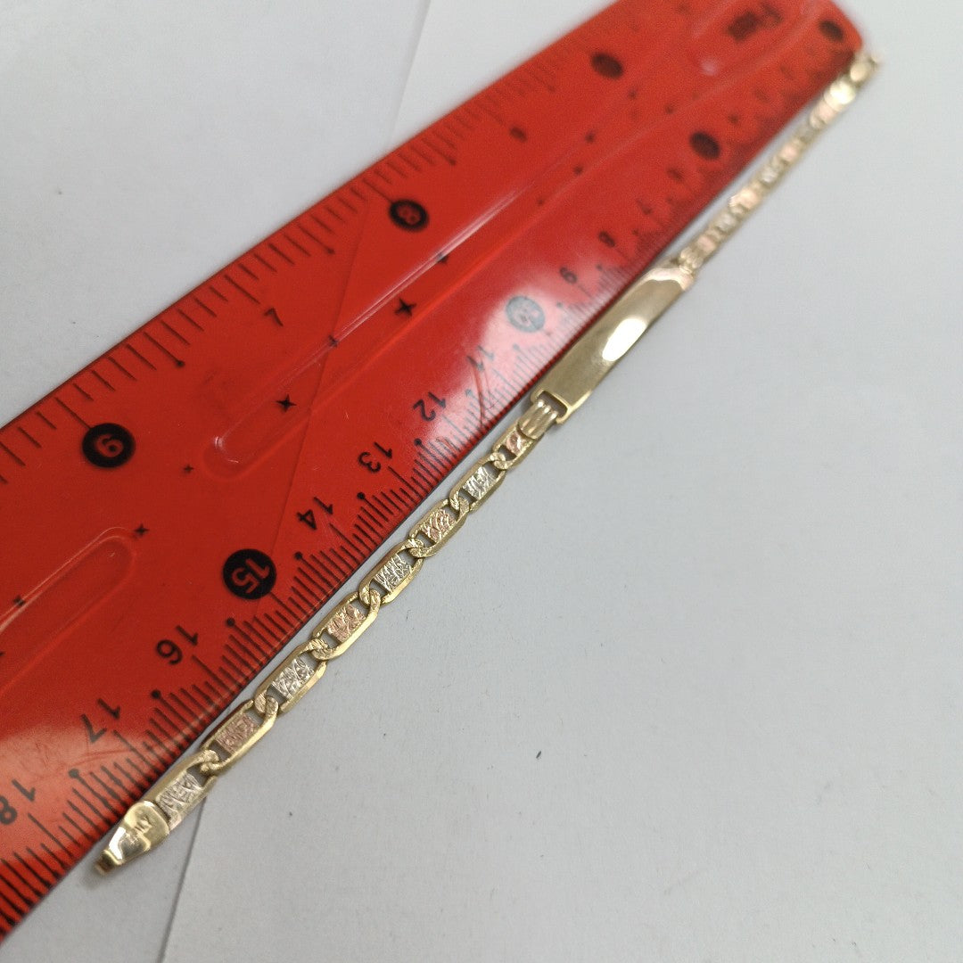 ESCLAVA ORO COMBINADO 14 K 6.5 GRMS (SEMINUEVO)