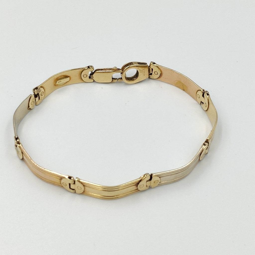 PULSERA ORO, ORO COMBINADO 14 K 14.8 GRMS (SEMINUEVO)