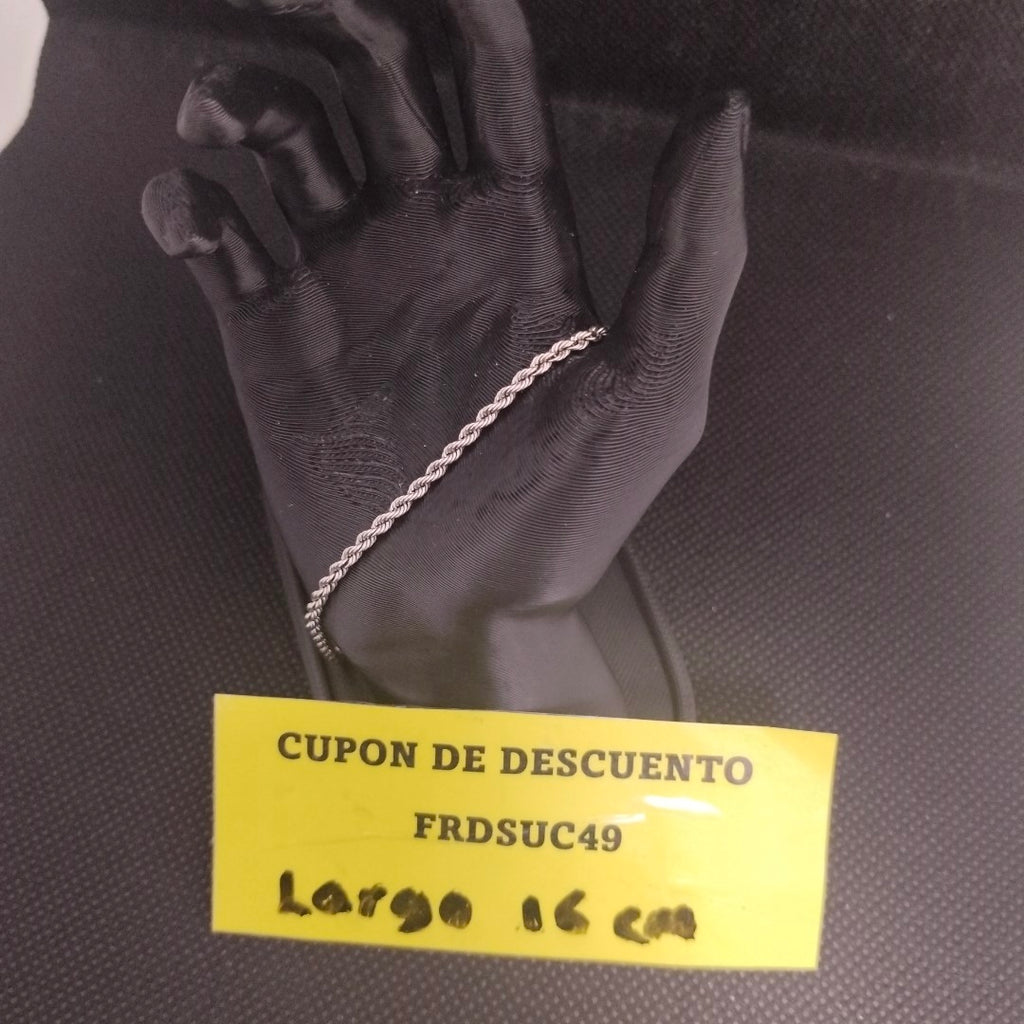 PULSERA ORO BLANCO 14 K 1,10 GRMS (SEMINUEVO)