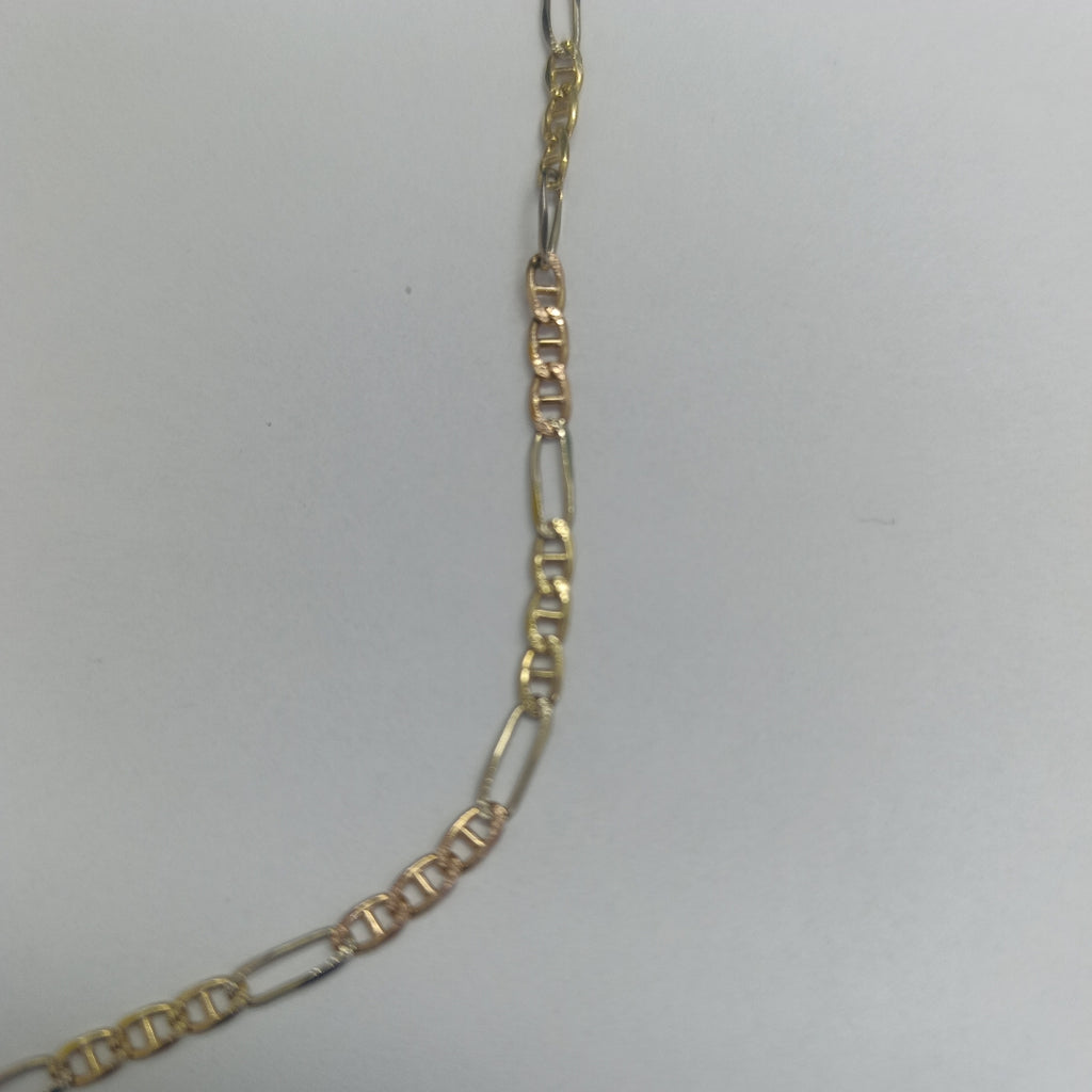 GARGANTILLA ORO COMBINADO 14 K 10.9 GRMS (SEMINUEVO)