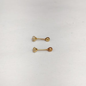 ARETES PAR ORO 10 K 0.3 GRMS (SEMINUEVO)