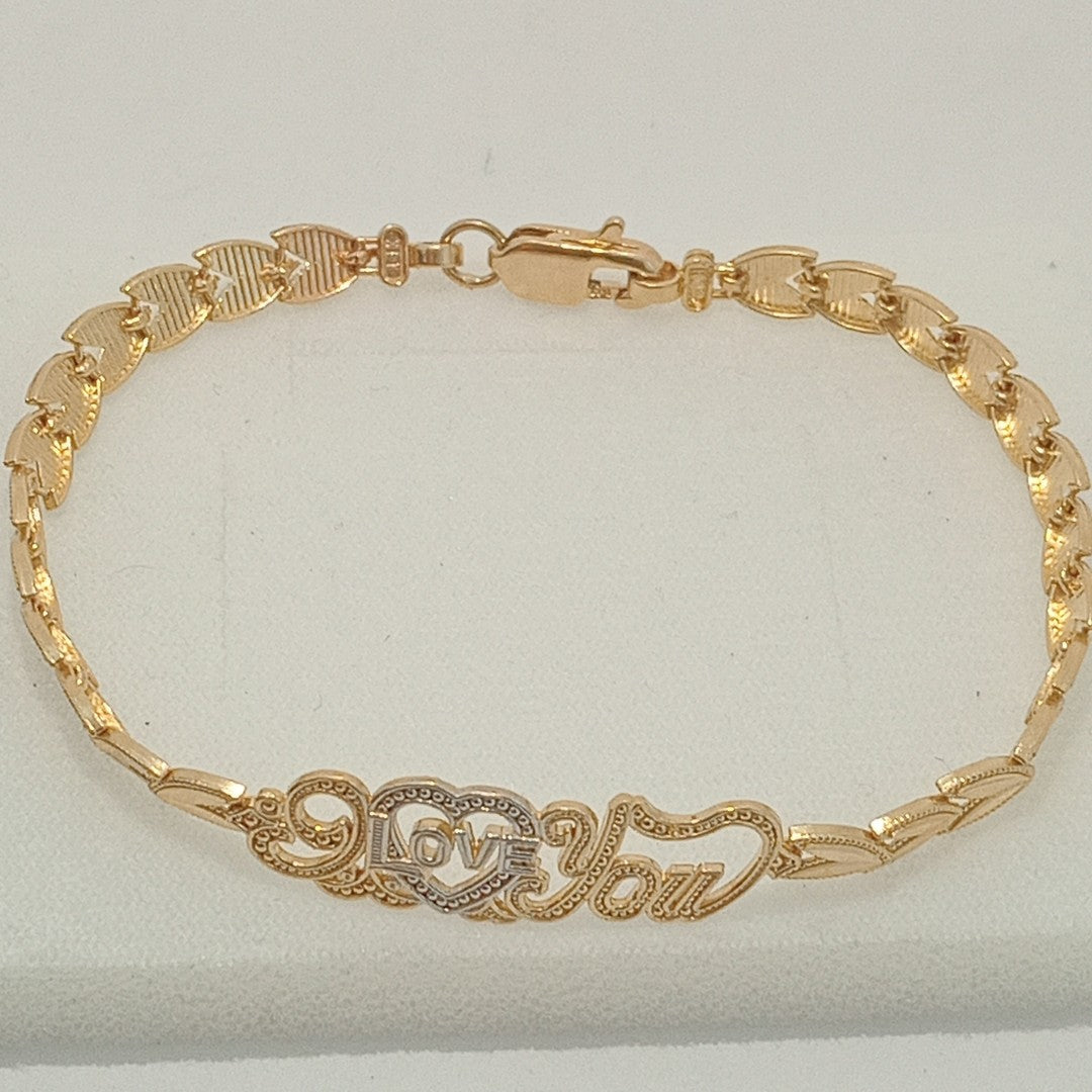 PULSERA ORO COMBINADO 14 K 7,70 GRMS (SEMINUEVO)