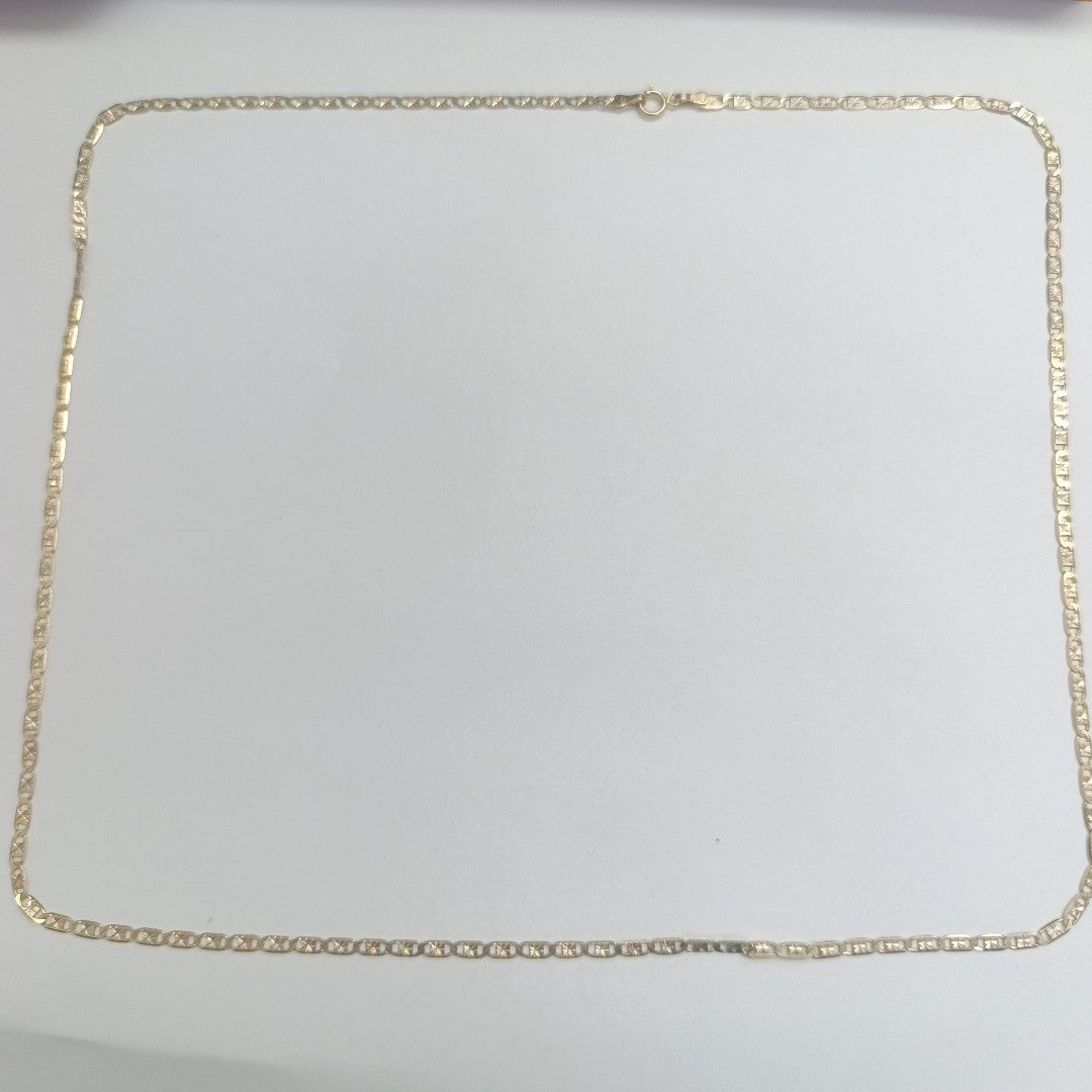CADENA ORO COMBINADO 14 K 6.6 GRMS (SEMINUEVO)