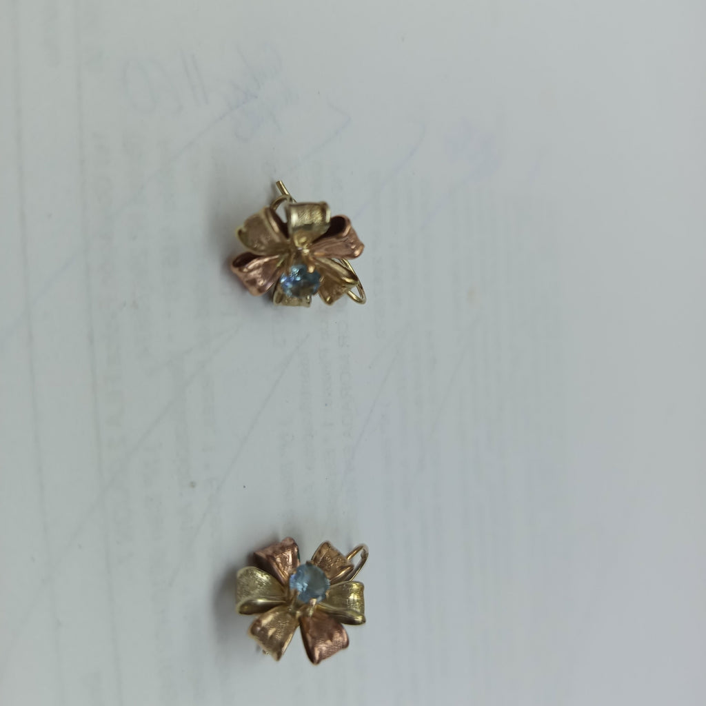 ARRACADAS PAR ORO, RODIADO 8 K 3 GRMS (SEMINUEVO)