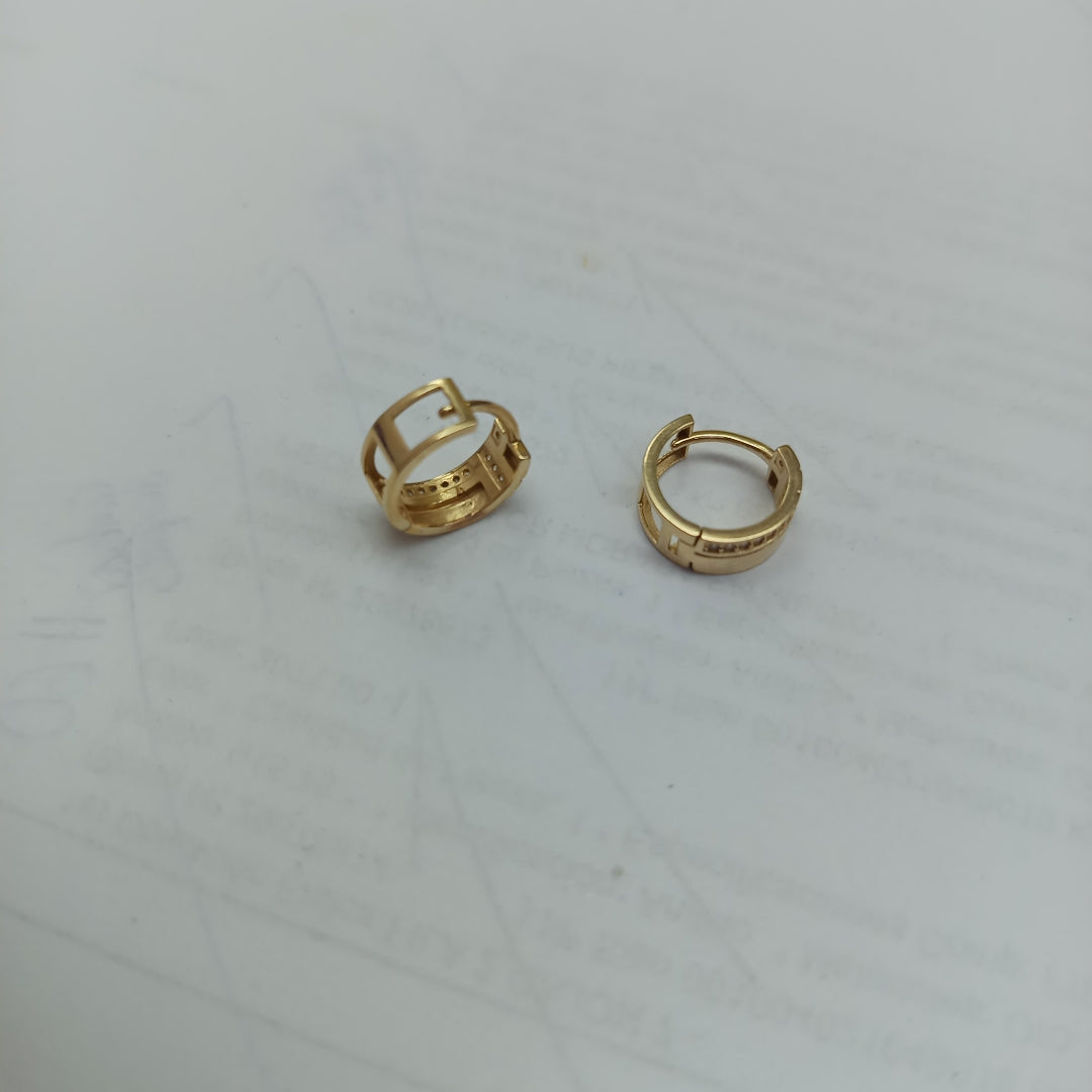 ARRACADAS PAR ORO 14 K 2.2 GRMS (SEMINUEVO)