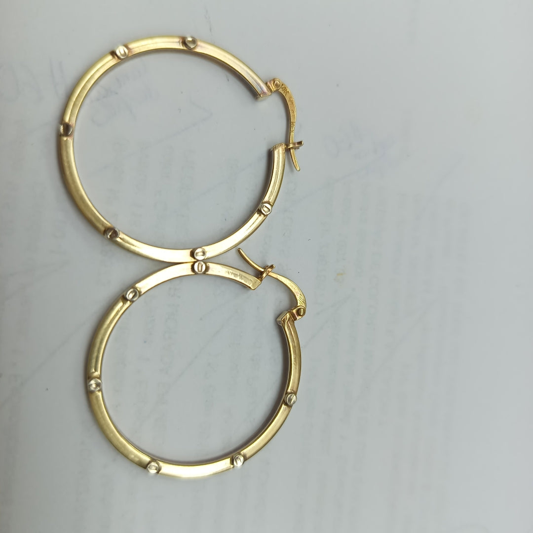 ARRACADAS PAR ORO 14 K 5.2 GRMS (SEMINUEVO)